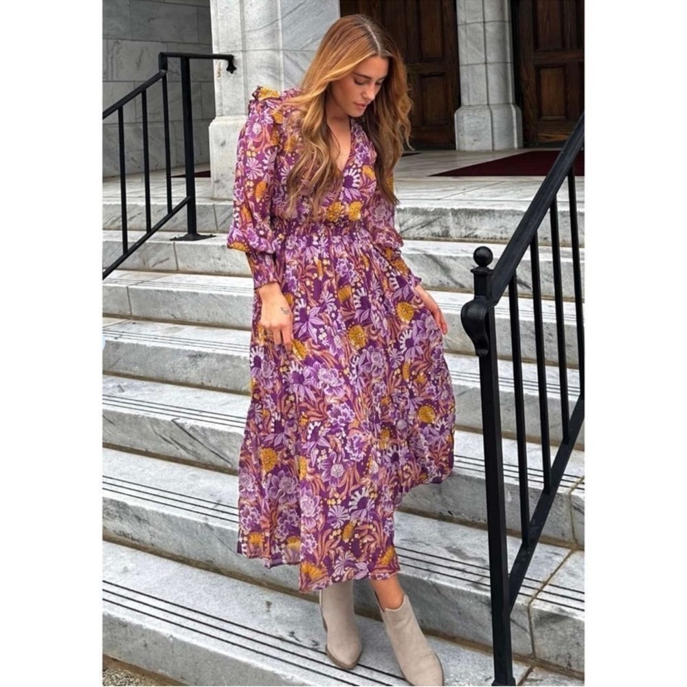 Banjanan Pearl Floral Midi Dress